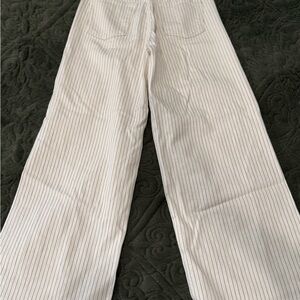 Universal Thread Cream and Blue Striped Pants